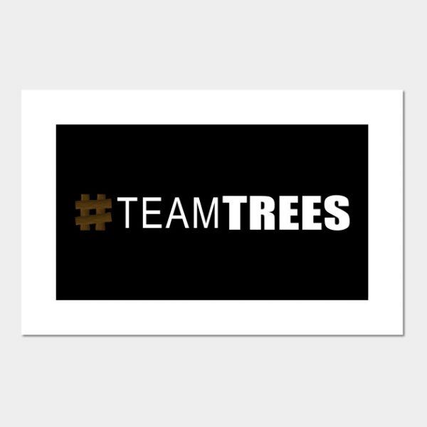 Hashtag Team Trees White