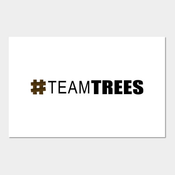 Hashtag Team Trees Black