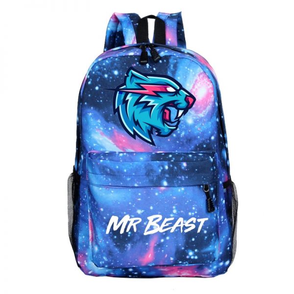 Mr Beast Lightning Cat Mochila for Boys Girls Cartoon Backpack School Students Knapsack Teens Travel Laptop 3 - Mr Beast Shop