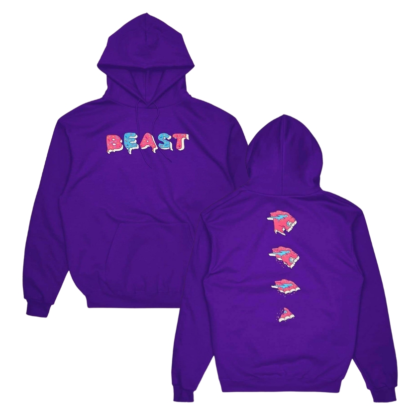 Mr Beast Hoodies - Mr Beast 'Frosted Beast' Pullover Hoodie