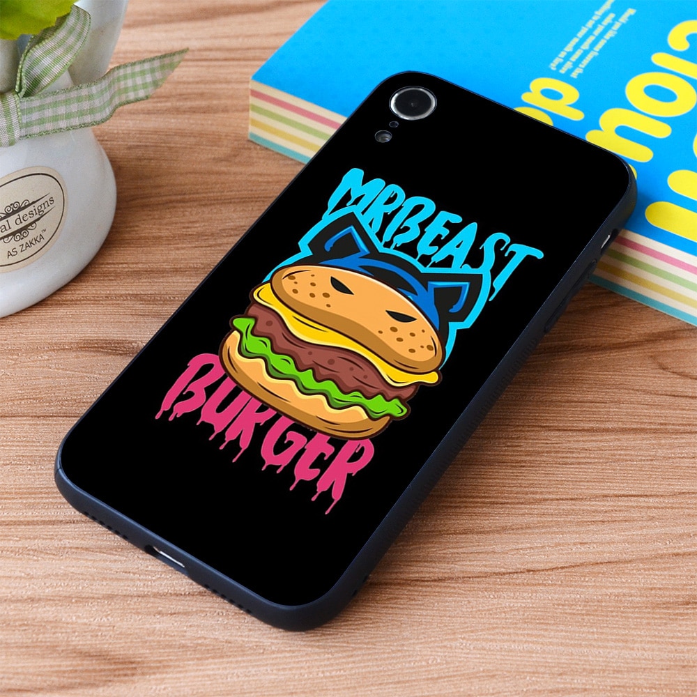 For iPhone MR Beast Burger Soft TPU border Apple iPhone Case 1 - Mr Beast Shop